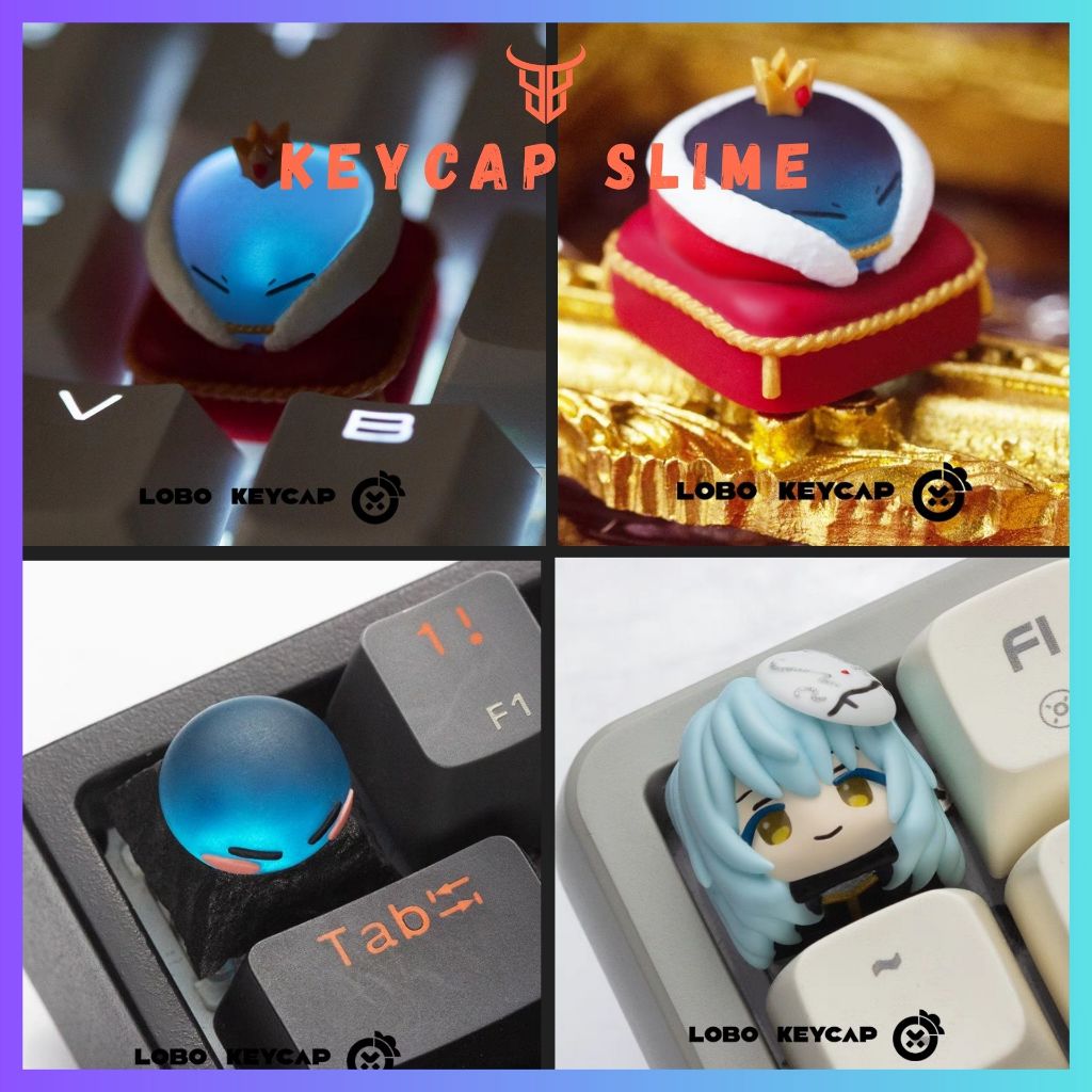 [Hỏa Tốc] Keycap Artisan Chuyển Sinh Slime Xuyên Led | Keycap Custom Bàn Phím Cơ Chất Liệu Resin | C