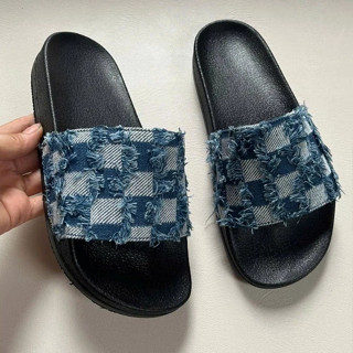 Dép Nam - Nữ  Quai Ngang  bản quai vải Jean hot nhất hiện nay,Dép nam nữ boy/girl phố full size