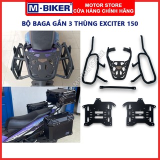  Baga exciter 150 Bộ baga gắn 3 thùng dành cho Yamaha Exciter 150 | M-Biker 