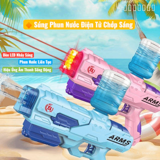 Súng nước CÓ ĐÈN, súng nước tự động , đồ chơi cho bé ngoài trời quà tặng cho bé