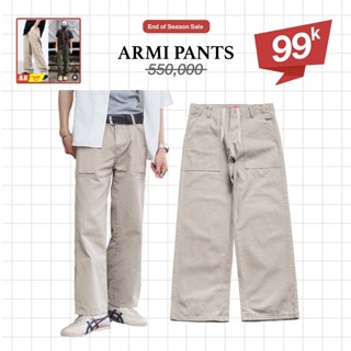 Quần Kaki Ống Rộng Unisex Reetro - Armi Pants 370gsm Phong Cách Vintage Có Dây Rút