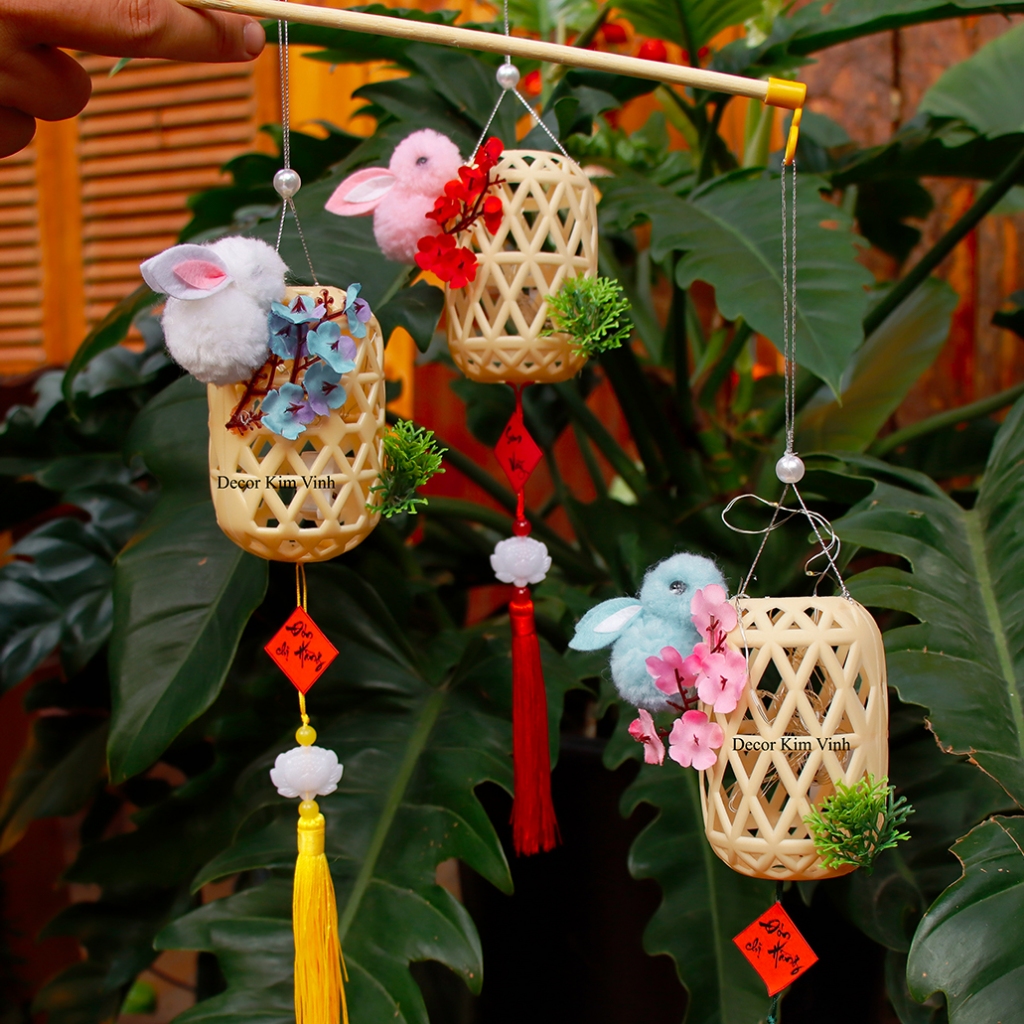Lồng Đèn Trung Thu Thỏ Hoa Sao TT25 (MÀU NGẪU NHIÊN) Siêu Dễ Thương Cho Bé Vui Trung Thu