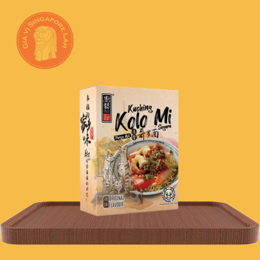 [CẬN DATE - HSD/EXP: 14/02/27] Kitchen Food Mì sợi mỏng trộn sốt dầu đỏ – đặc sản Kuching Malaysia /