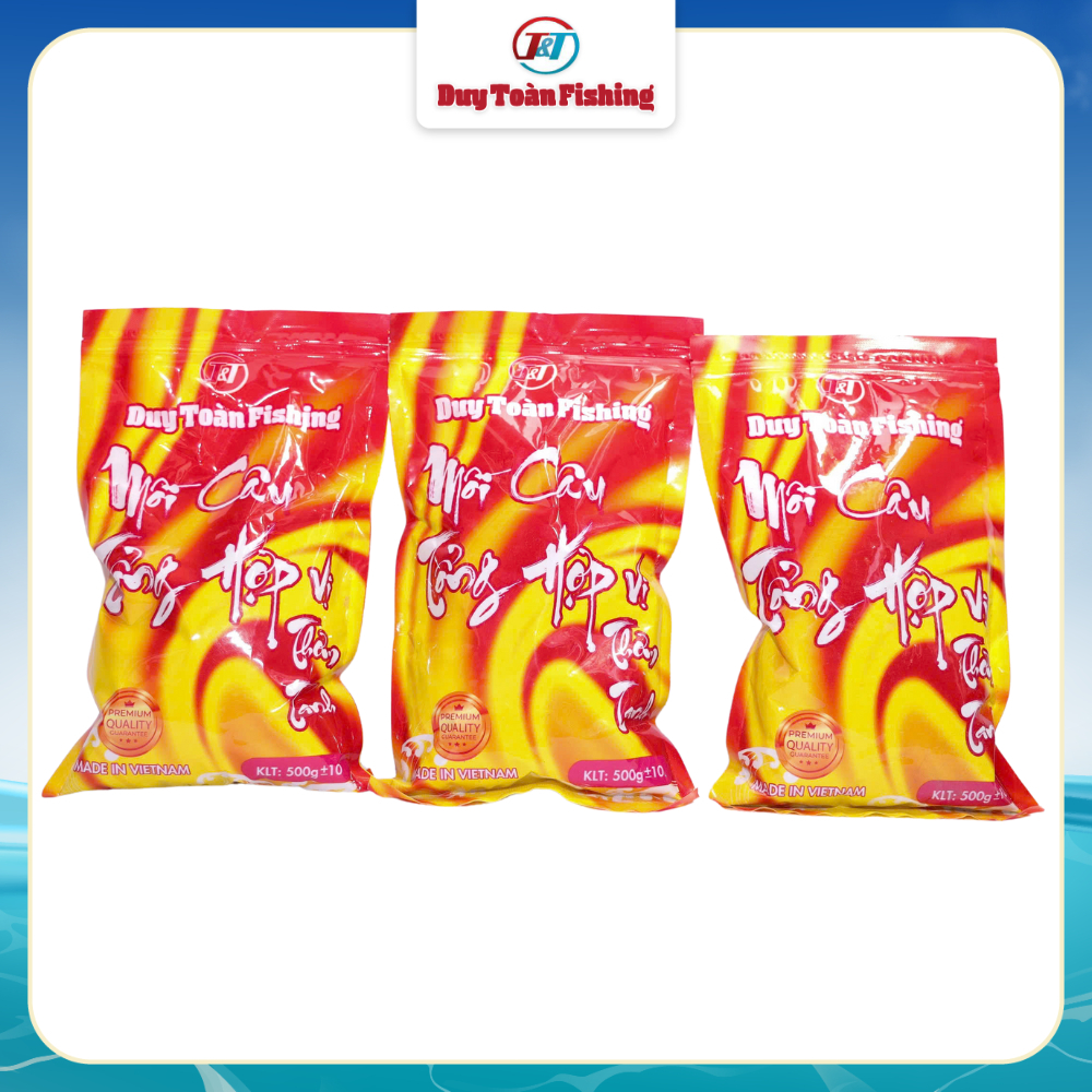 Duy Toàn Fishing | Combo 3 Gói Mồi Câu Cá Tổng Hợp 1.5kg – Vị Thơm Tanh – Dễ Dính Cá, Đa Địa Hình
