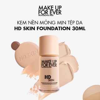 Kem nền mỏng mịn tệp da Make Up For Ever HD Skin Foundation 30ml