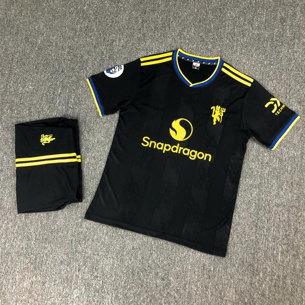 Quần áo bóng đá CLB giá rẻ,Bộ thể thao bóng đá,Đồ CLB MU Devil đen & MU trắng training 25 - 26