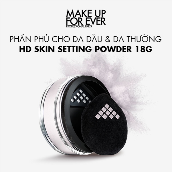 Phấn phủ dạng bột dành cho da dầu & da thường Make Up For Ever HD Skin Setting Powder 18g