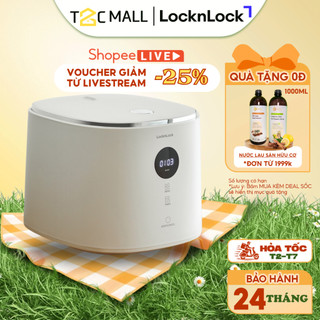  Nồi Cơm Điện LocknLock 1.2L Nồi Cơm Mini Đa Năng Chống Dính Chính Hãng Cao Cấp EJR384IVY T2C Mall 