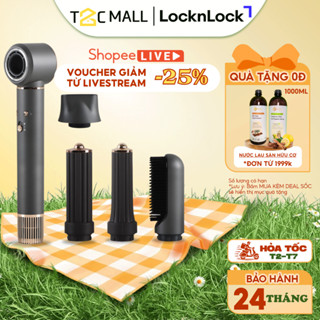 Máy Sấy Tóc LocknLock Ion Âm Công Suất Cao Tạo Kiểu Nóng Lạnh Chính Hãng Cao Cấp ENA426GRY T2C Mall 