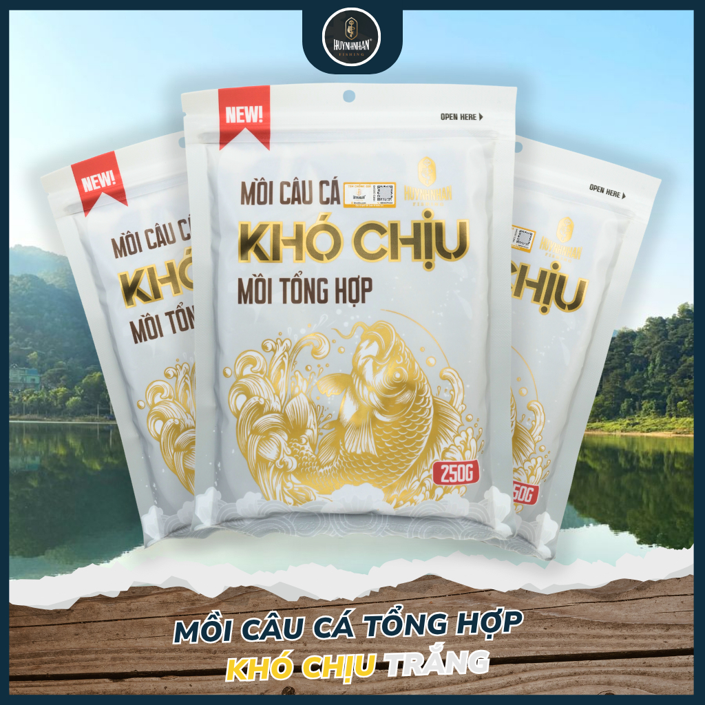 [HNF] [MUA 5 GÓI TẶNG 1 KHĂN TAY HNF ] MỒI CÂU CÁ KHÓ CHỊU - TRẮNG TỔNG HỢP -