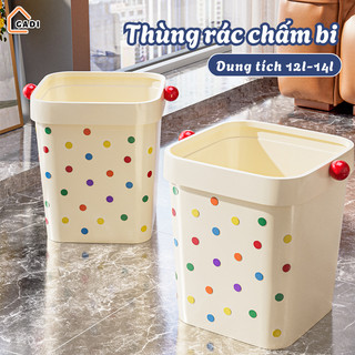 Thùng Rác Mini Hình Vuông Đựng Giấy Dung Tích Lớn 12L – 14L Trang Trí Phòng Ngủ Cực Xinh GADI