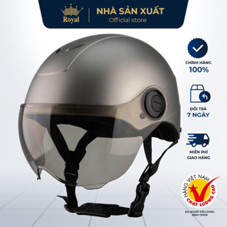 Mũ Bảo Hiểm Chính Hãng Asia A11K Thiết Kế Có Kính Che Chắn Bụi, Nón Bảo Hiểm Nửa Đầu Có Kính Hợp Nam Nữ Bảo Hành 12T