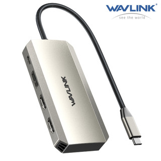  WAVLINK Dock USB C 7-in-1 10-in-1 3 màn hình Dual 4K Trạm kết nối cho laptop HDMI DP 10Gbps Gen3.2 