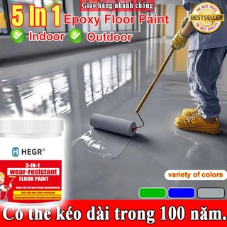   1KG Sơn sàn xi măng chống mài🧢,Sơn Sàn Và Nền Bê Tông Chuyên Dụng ,ngừa chống thấm toàn diện ,An Toàn Không Mùi 