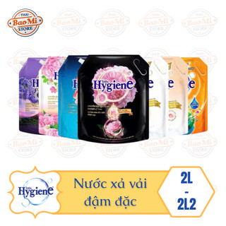  Nước xả vải đậm đặc Hygiene màu Đen Trắng túi 2000ml  Sản Xuất Tại Việt Nam  