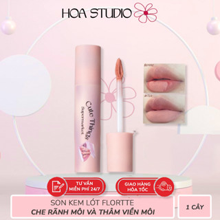  Son Kem lót Flortte Cute Things Supermarket che khuyết điểm môi chất bùn sữa che phủ rãnh và thâm viền môi 1 cây 