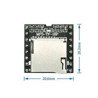 DFPlayer Mini MP3 Player Module For Arduino Black
