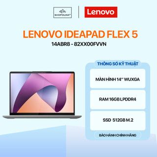  Laptop Lenovo IdeaPad Flex 5 14ABR8 82XX00FVVN R5-5625U | 16GB | 512GB | 14" | Pen | Xám Chính Hãng 