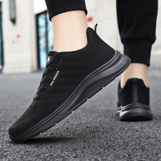 Giày sneaker nam full đenS04- Giày thể thao nam chạy bộ, tập thể dục thể thao