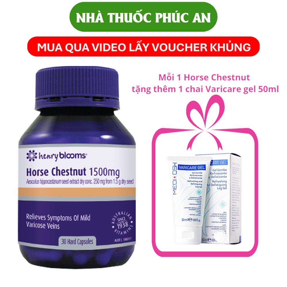 TPBVSK hỗ trợ suy giãn tĩnh mạch Henry Blooms Horse Chestnut 1500ml 30 viên