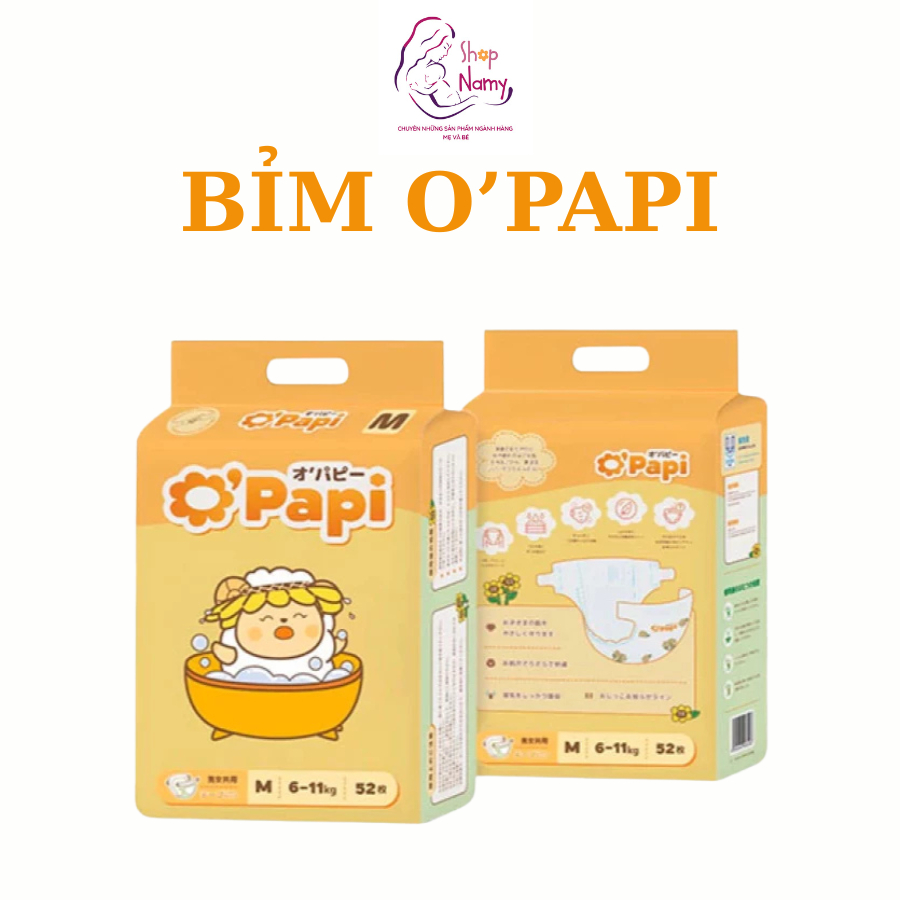Tã Bỉm OPAPI Dán/Quần Chính Hãng Nội Địa Nhật NB58/S56/M52/M48/L46/XL42/XXL38