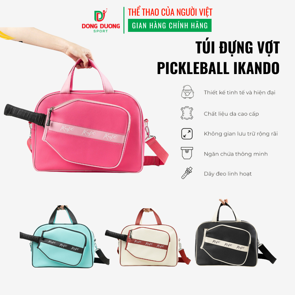 Túi Đựng Vợt Pickleball IKANDO Bao vợt Pickleball Thể Thao Đa Năng Có Dây Đeo Vai