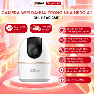 Camera Wifi 360 Độ Dahua DH-H3AE/H4AE 3MP/4MP Đàm Thoại 2 Chiều Phát Hiện Người Và Thú Cưng