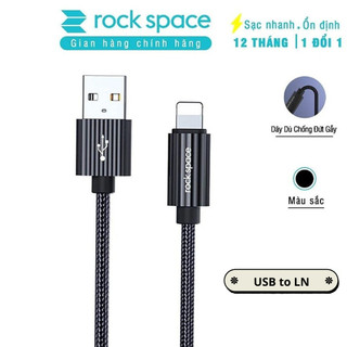 Dây cáp sạc nhanh Rockspace R11 dành cho Iphone , dây dù chống đứt gẫy