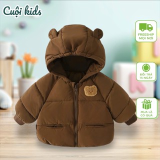 #32 - Áo phao trần bông nhẹ, giữ ấm cho bé trai bé gái, áo khoác mùa đông cho bé MONDAY