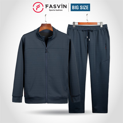 Bộ Nỉ Nam Big Size Fasvin BT24201.HN 01 lớp vải Nylon cao cấp co giãn thoải mái chất lượng tốt