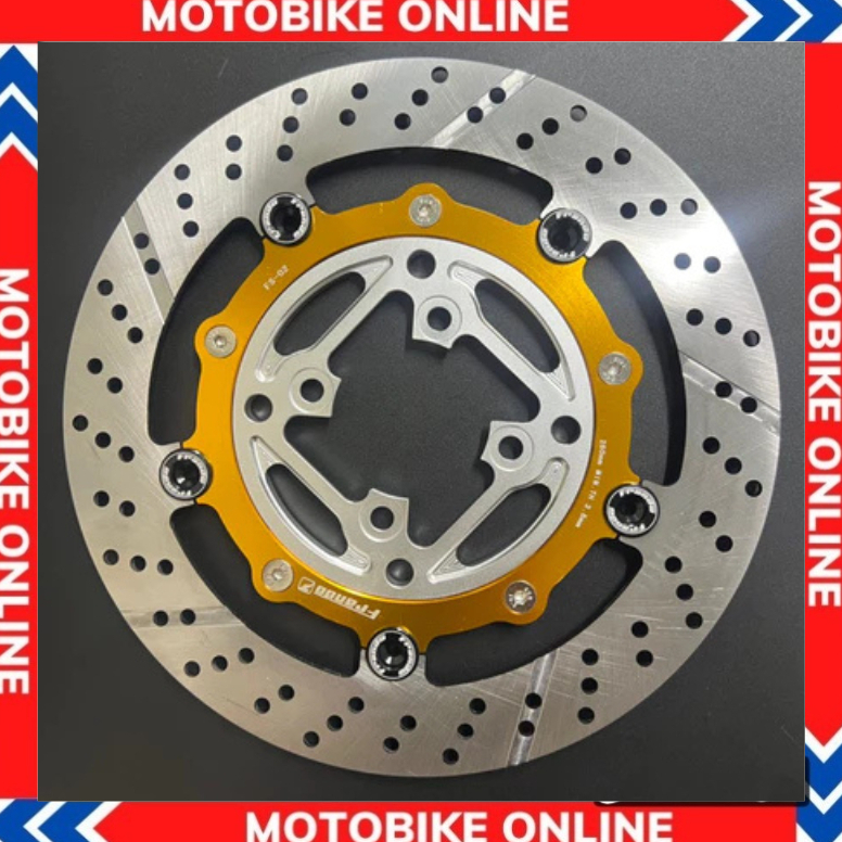 Đĩa thắng fando 260mm - Màu vàng 4 lỗ