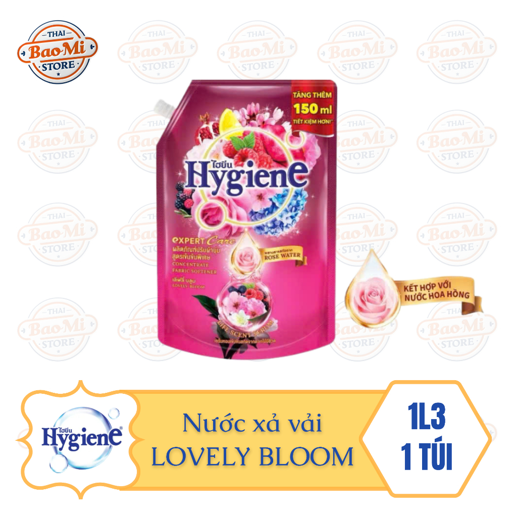 NƯỚC XẢ VẢI HYGIENE 1300ML THÁI LAN [MÀU HỒNG BERRY]
