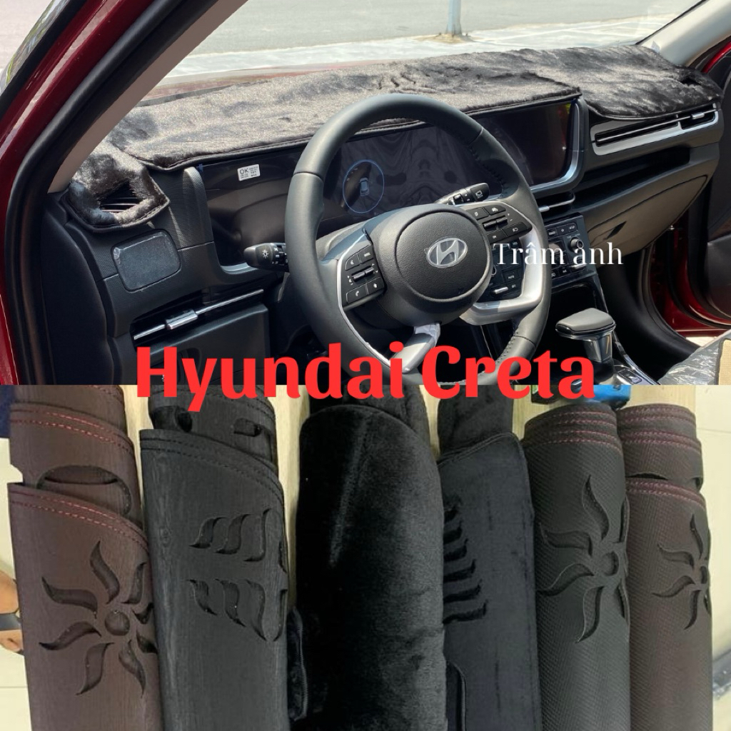 Thảm Taplo HYUNDAI CRETA  đủ chất liệu