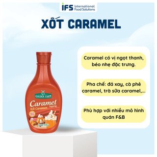 [HÀNG CẬN DATE] [SL Có Hạn] XỐT CARAMEL GOLDEN FARM 630GR - Nguyên Liệu Pha Chế IFS