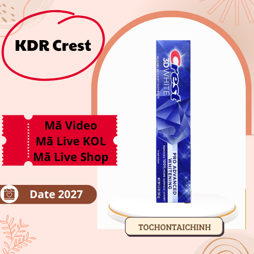 Kem đánh răng Crest - Mẫu Mới