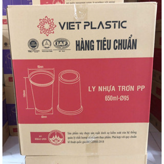 ( Bán Sỉ ) Thùng 1000 cái Ly / Cốc Nhựa Dùng Một Lần PP700  / Cốc 700ml ( Không Kèm Nắp )