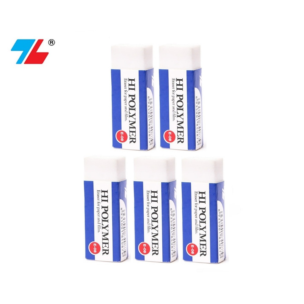 Set 5 gôm tẩy xóa chì Thiên Long E08 / Gôm E-08