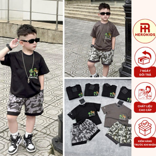  Bộ Quần Áo Trẻ Em Nam D0ICE LEVER In Hình Thánh Giá Trước Ngực Siêu Chất - Bộ Quần Áo Bé Trai DR In I0g0 Siêu Nét 9014 