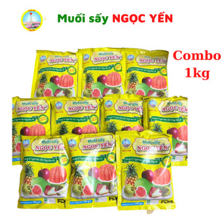  Combo 1kg muối sấy Ngọc Yến đặc sản Đồng Tháp dùng chấm trái cây gia vị 