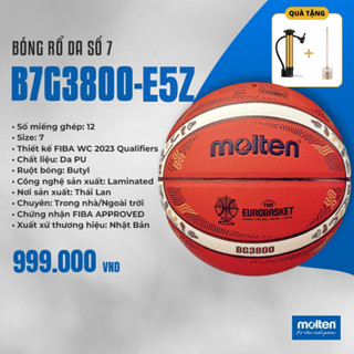 Bóng rổ chính hãng Molten - Bóng rổ da, bóng rổ chuyên nghiệp cho sân OUTDOOR/INDOOR