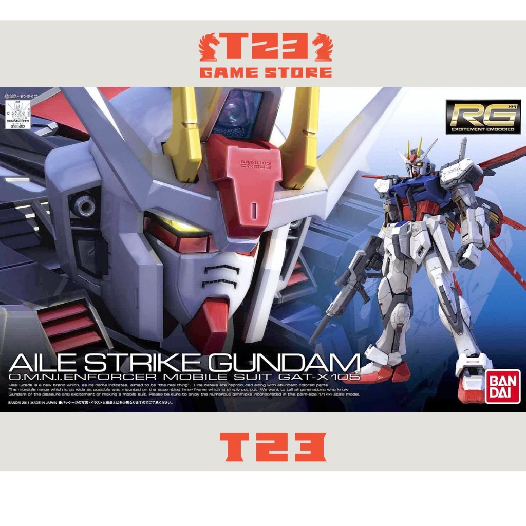 Mô Hình Lắp Ráp RG AILE STRIKE GUNDAM – RG – 1/144 – MÔ HÌNH GUNDAM CHÍNH HÃNG BANDAI