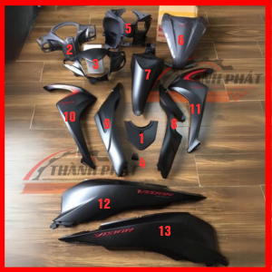 Dàn Áo Vision Đen Nhám Đời 2019-2020 Smarkey Zin Hãng