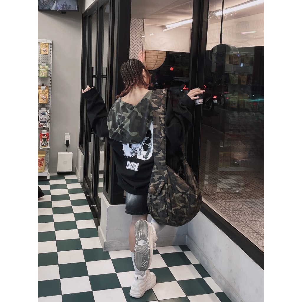 Áo Khoác HAVEN Hoodie Nỉ Nam Nữ Form Rộng Unisex Có Nón Camo Rằn Ri In Số 90 HAVEN Oversize Thời Trang 2026 | BigBuy360 - bigbuy360.vn