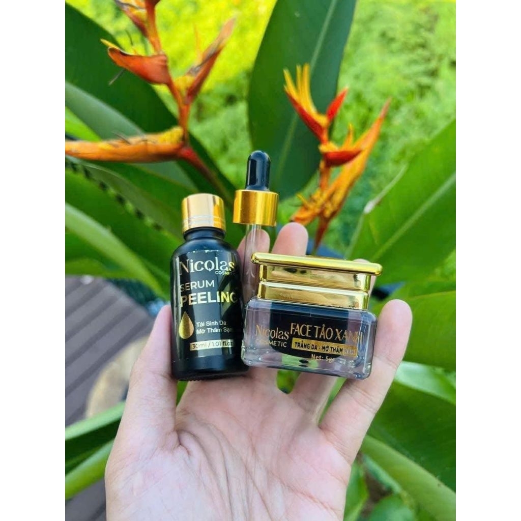 Combo kem face men tảo xanh Nicolas chính hãng, FACE TÁI SINH NICOLAS
