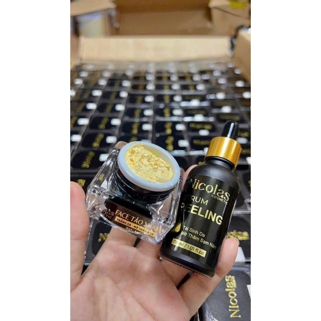 Combo kem face men tảo xanh Nicolas chính hãng, FACE TÁI SINH NICOLAS