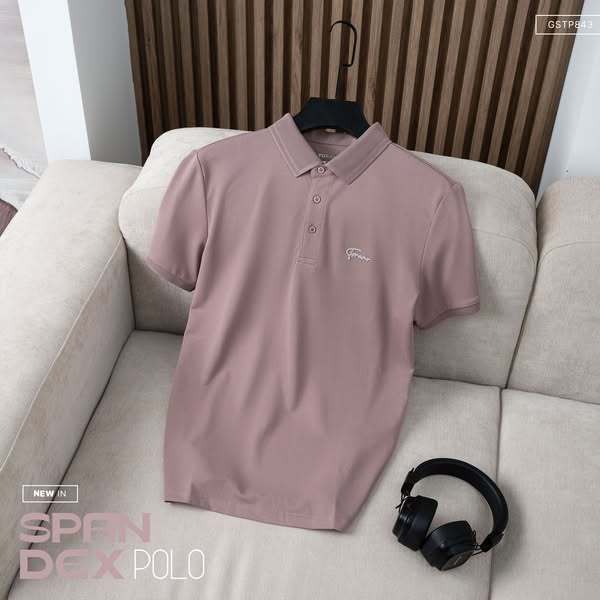 [LUXURY ITEM] Áo polo nam TORANO SPANDEX POLO trơn in logo ngực chống nhăn, thấm hút tốt, chống phai màu GSTP843 | BigBuy360 - bigbuy360.vn