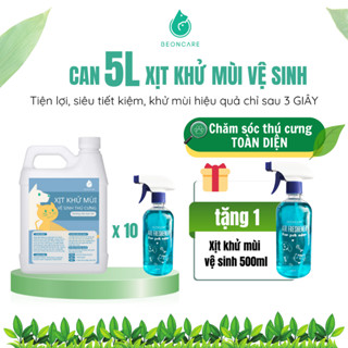  CAN 5L khử mùi nước tiểu chó mèo BEONCARE khử mùi chậu cát sofa hỗ trợ pet đi vệ sinh đúng chỗ 