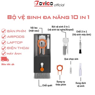 Bộ Dụng Cụ Vệ Sinh Laptop - Máy tính - Bàn phím - Tai nghe Airpod Đa Năng 7 in 1 Siêu Nhỏ Gọn TOVICO