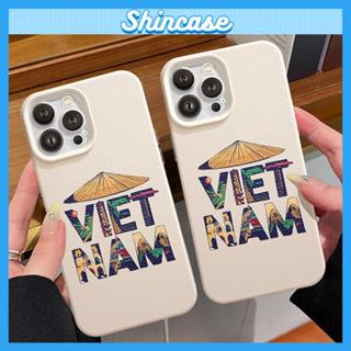 Ốp Lưng iPhone Nón Lá Việt Nam Hoạ Tiết Da Chống Sốc, Chống Bẩn - iP 7/8/X/XS/11/12/13/14/15/16/17/Plus/Pro/Max/Air