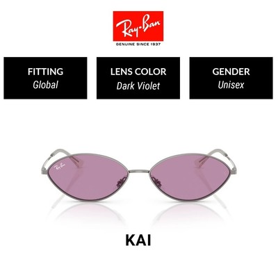 Mắt kính RAY-BAN KAI RB3757 004/69 - Size 56 - Kính mát